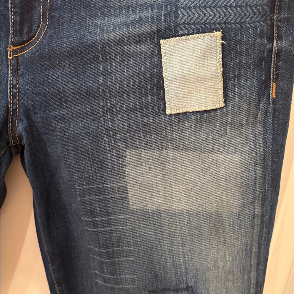NWOT True Religion Cora Straight Leg Patched Jeans Size 29 - Picture 5 of 15